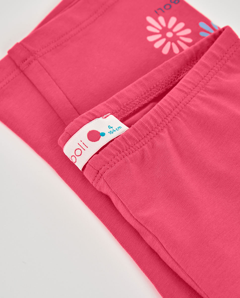 Leggings Corsário Infantil Fúcsia-3