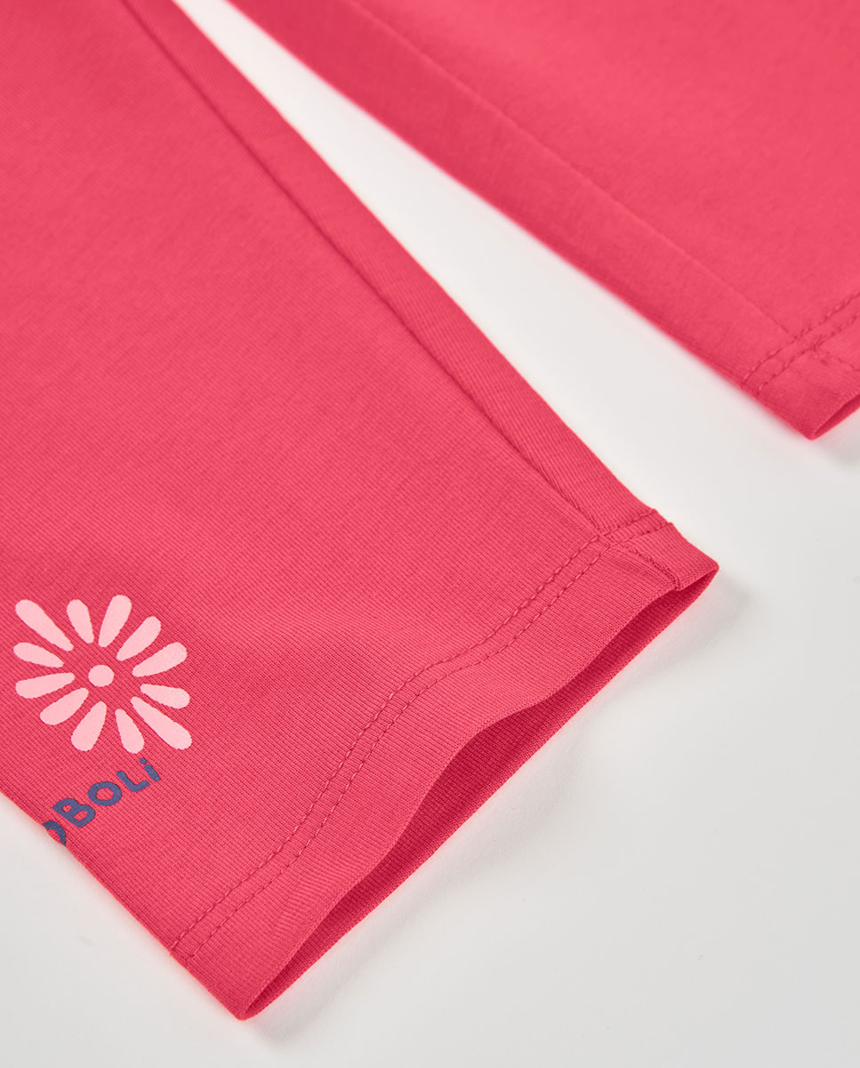 Leggings Corsário Infantil Fúcsia-4
