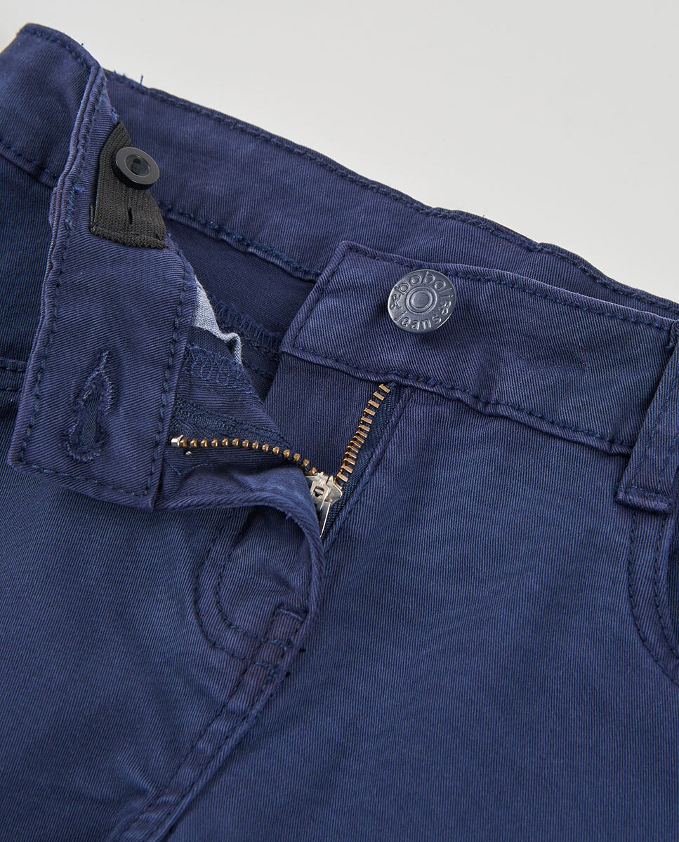 Shorts de Sarja Elástica Infantil Boboli Azul-3