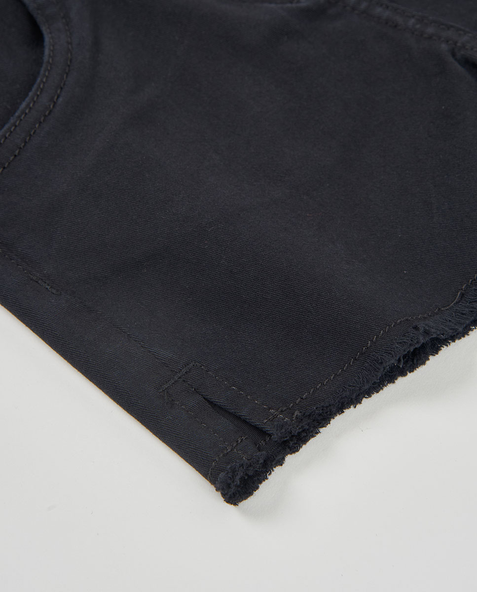 Calções de Sarja Elástica para Bebé Boboli Preto-4