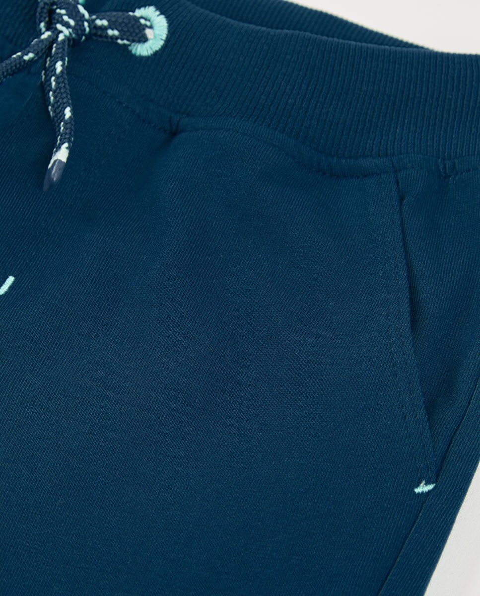 Bermudas de Malha para Bebé Boboli Azul-escuro-3