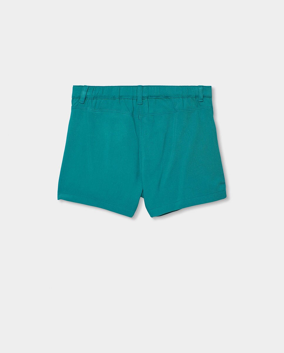 Bermudas de Viscose Infantil Verde-azulado-2