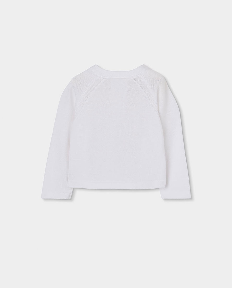 Casaco Tricotosa de Bebé Boboli Branco / Branco-2