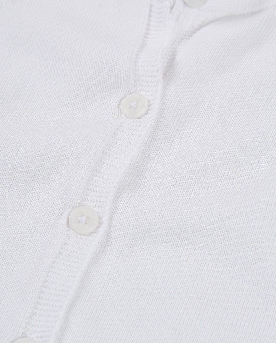 Casaco Tricotosa de Bebé Boboli Branco / Branco-3