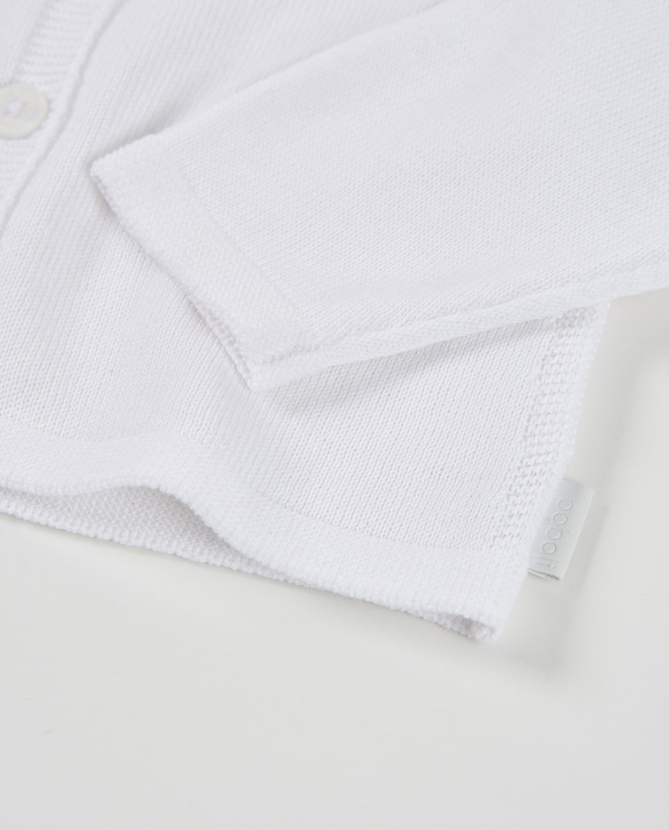 Casaco Tricotosa de Bebé Boboli Branco / Branco-4