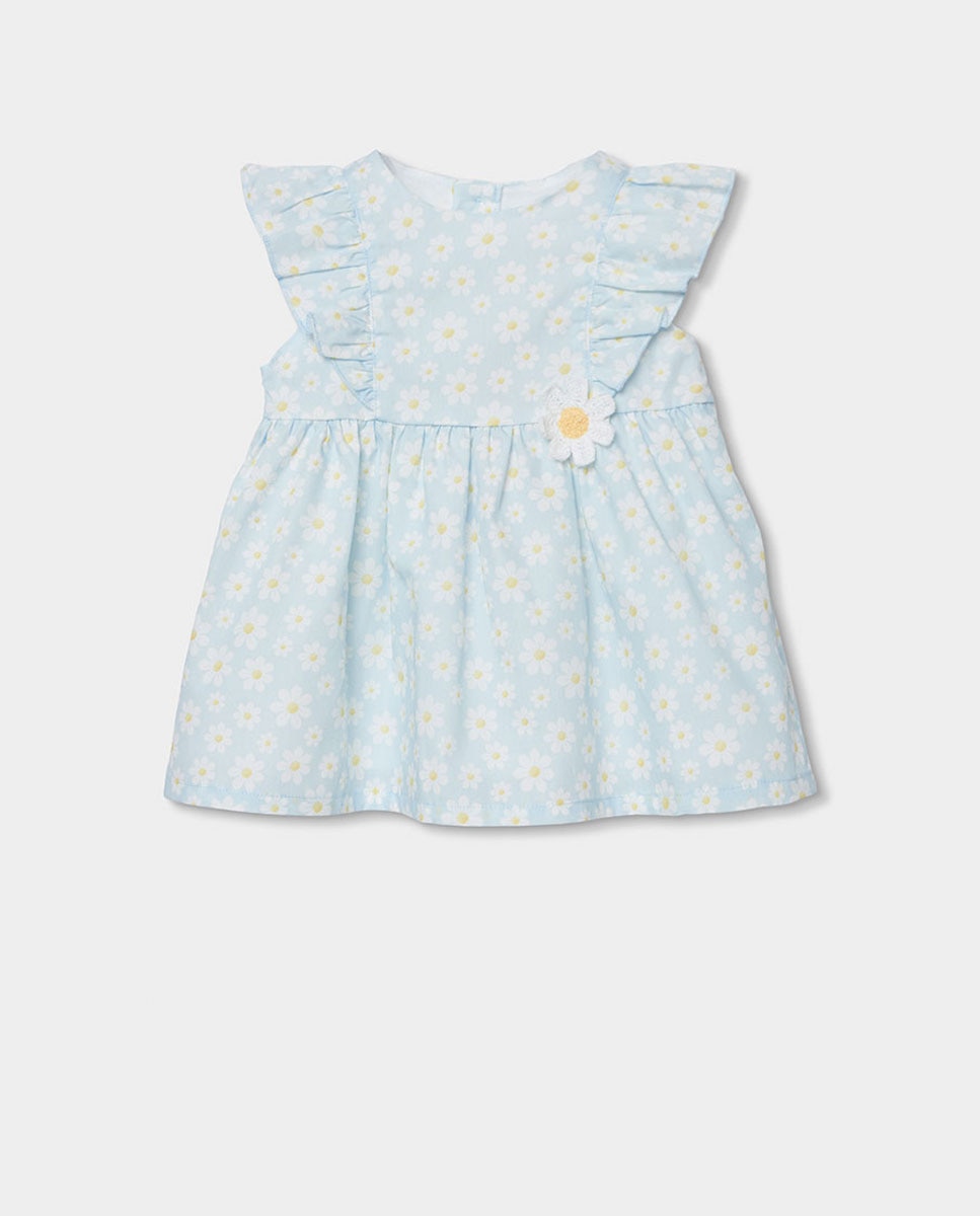 Imagem 0 de Vestido Popelina Flores de Bebé