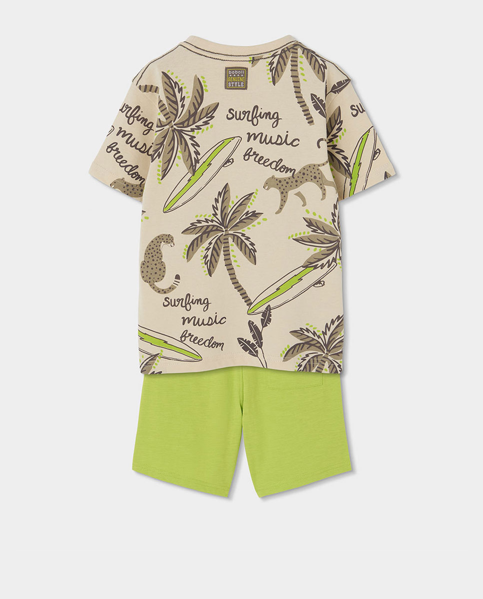 Conjunto de Malha Infantil Boboli Bege / Castanho-2