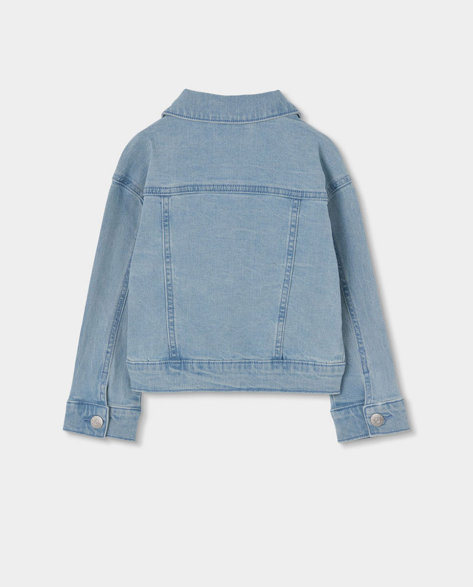 Casaco Denim Infantil Boboli Azul-claro-2