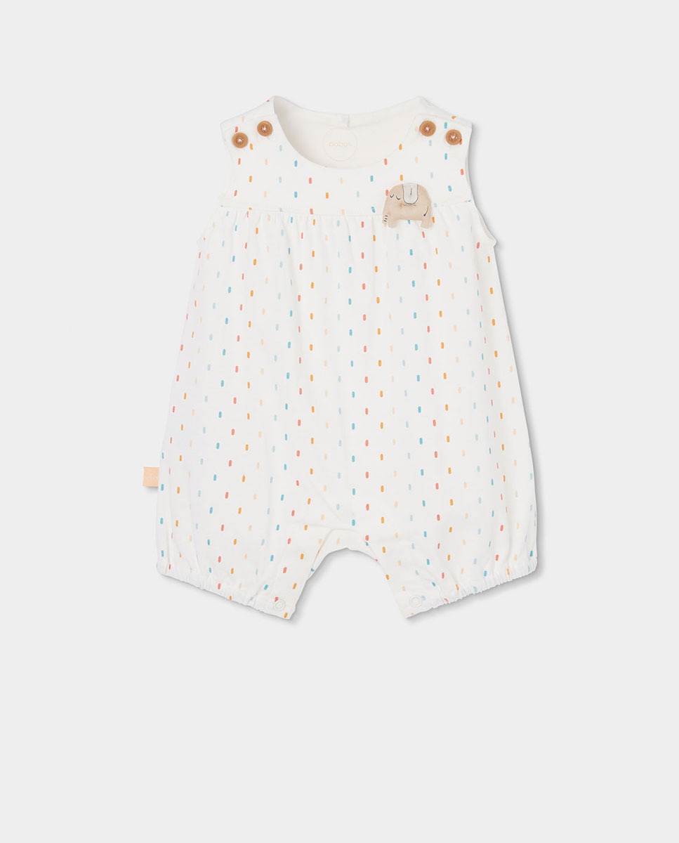 Imagem 0 de Babygrow de Malha Estampado de Bebé