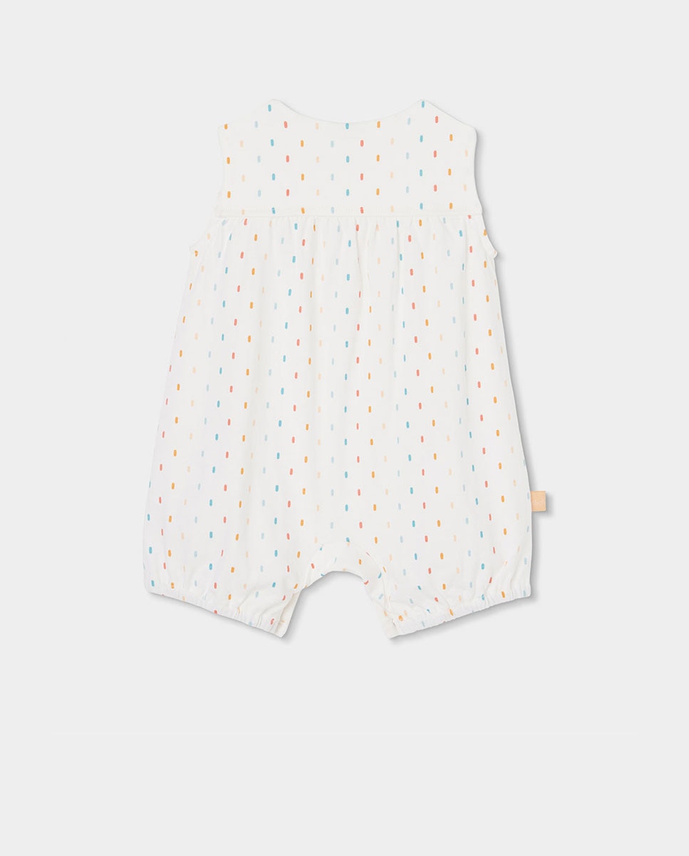 Babygrow de Malha Estampado de Bebé Boboli Branco-2