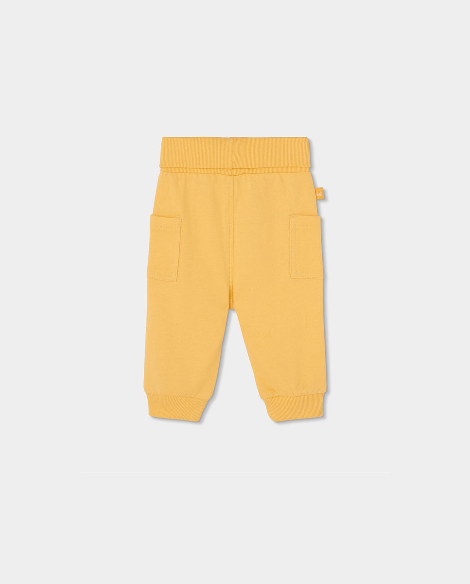 Calças de Felpa para Bebé Boboli Amarelo-2