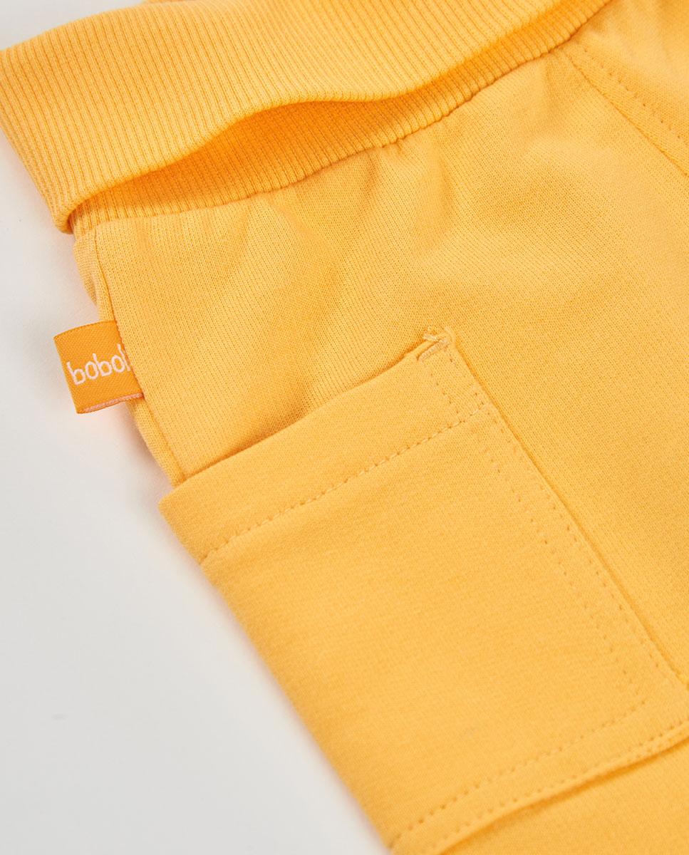 Calças de Felpa para Bebé Boboli Amarelo-3