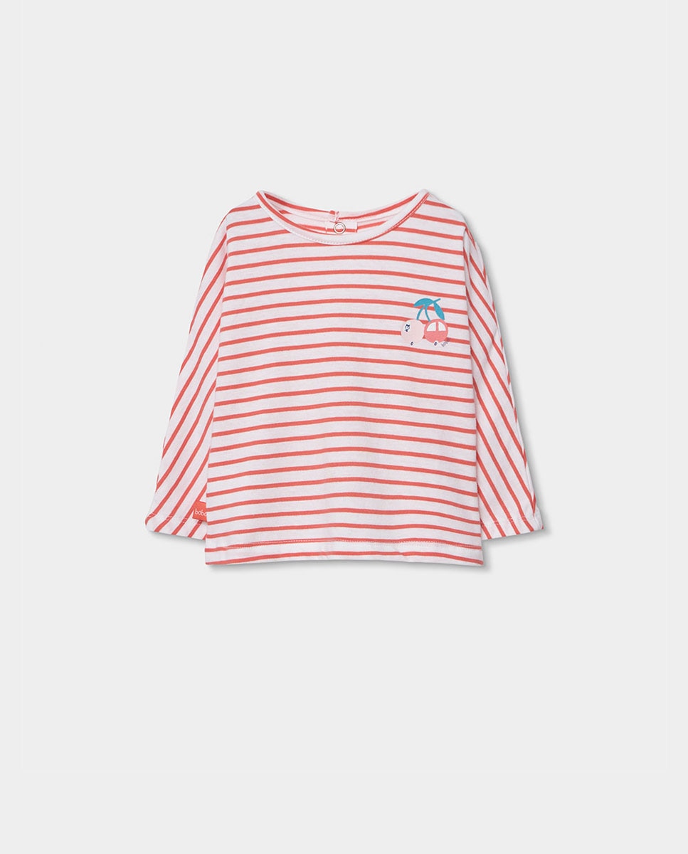 Imagem 0 de T-shirt de Malha Às Riscas para Bebé