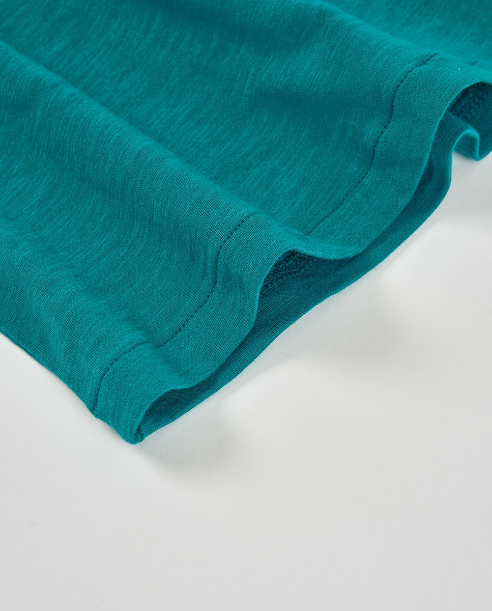 Vestido de Malha Flamé Infantil Boboli Verde-azulado-4