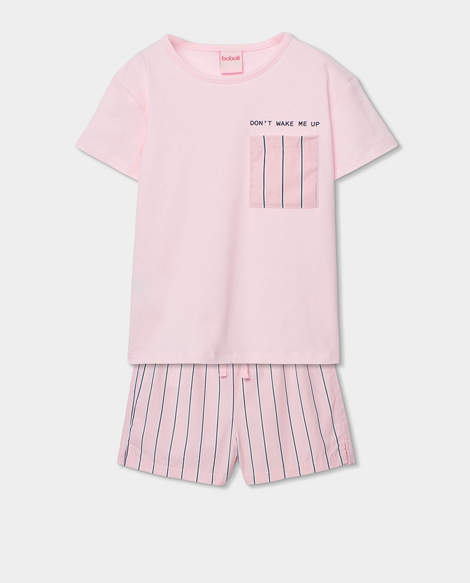 Imagem 0 de Pijama de Malha Combinado