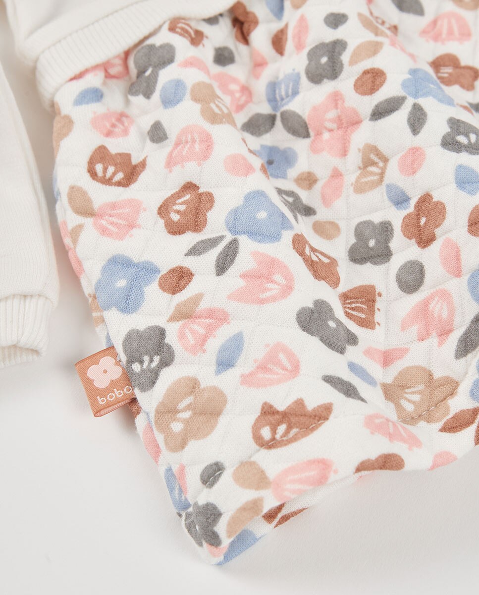 Vestido para Bebé de Manga Comprida com Gola Redonda Multicolor-4