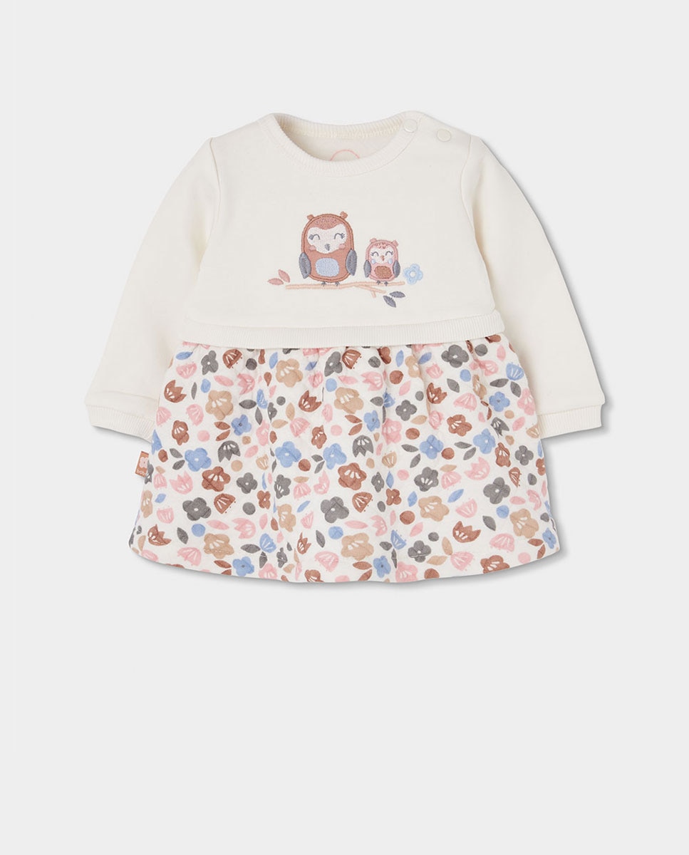 Imagem 0 de Vestido para Bebé de Manga Comprida com Gola Redonda