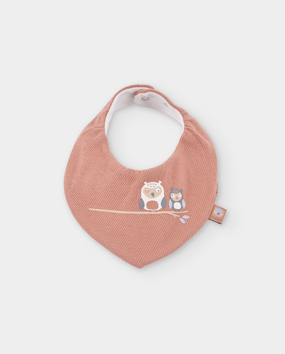 Pack 2 Babetes com Estampado de Animais Boboli Branco / Rosa-3