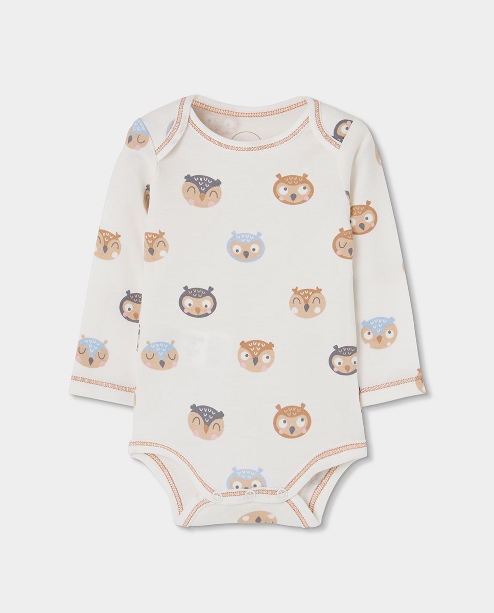 Pack 2 Bodies de Algodão de Manga Comprida com Estampado de Animais Boboli Multicolor-3
