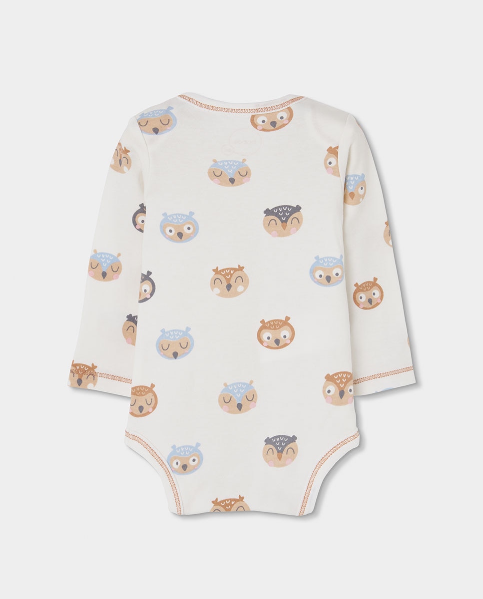 Pack 2 Bodies de Algodão de Manga Comprida com Estampado de Animais Boboli Multicolor-5