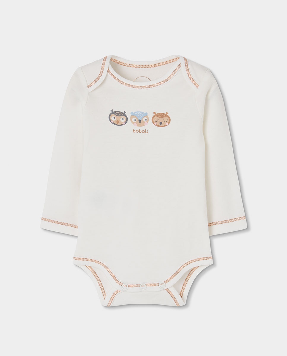 Pack 2 Bodies de Algodão de Manga Comprida com Estampado de Animais Boboli Multicolor-4