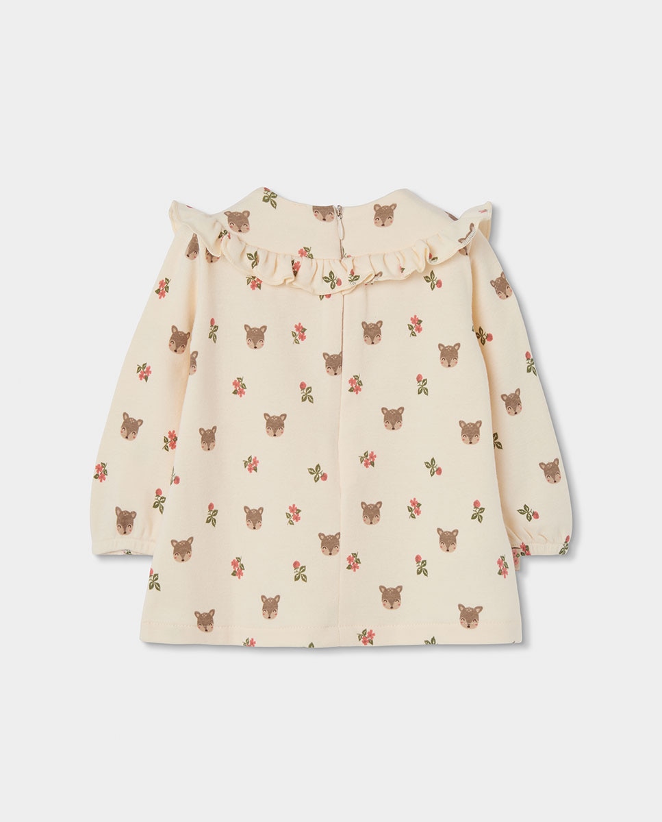 Collants Infantil com Estampado de Animais e Cintura Subida Multicolor-2