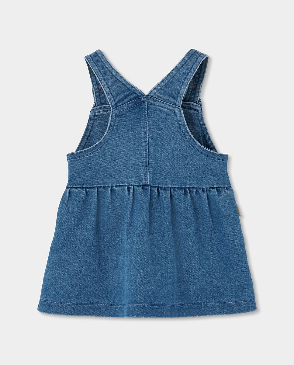 Conjunto de Malha para Bebé de Manga Comprida com Gola Semicisne Boboli Azul denim-5