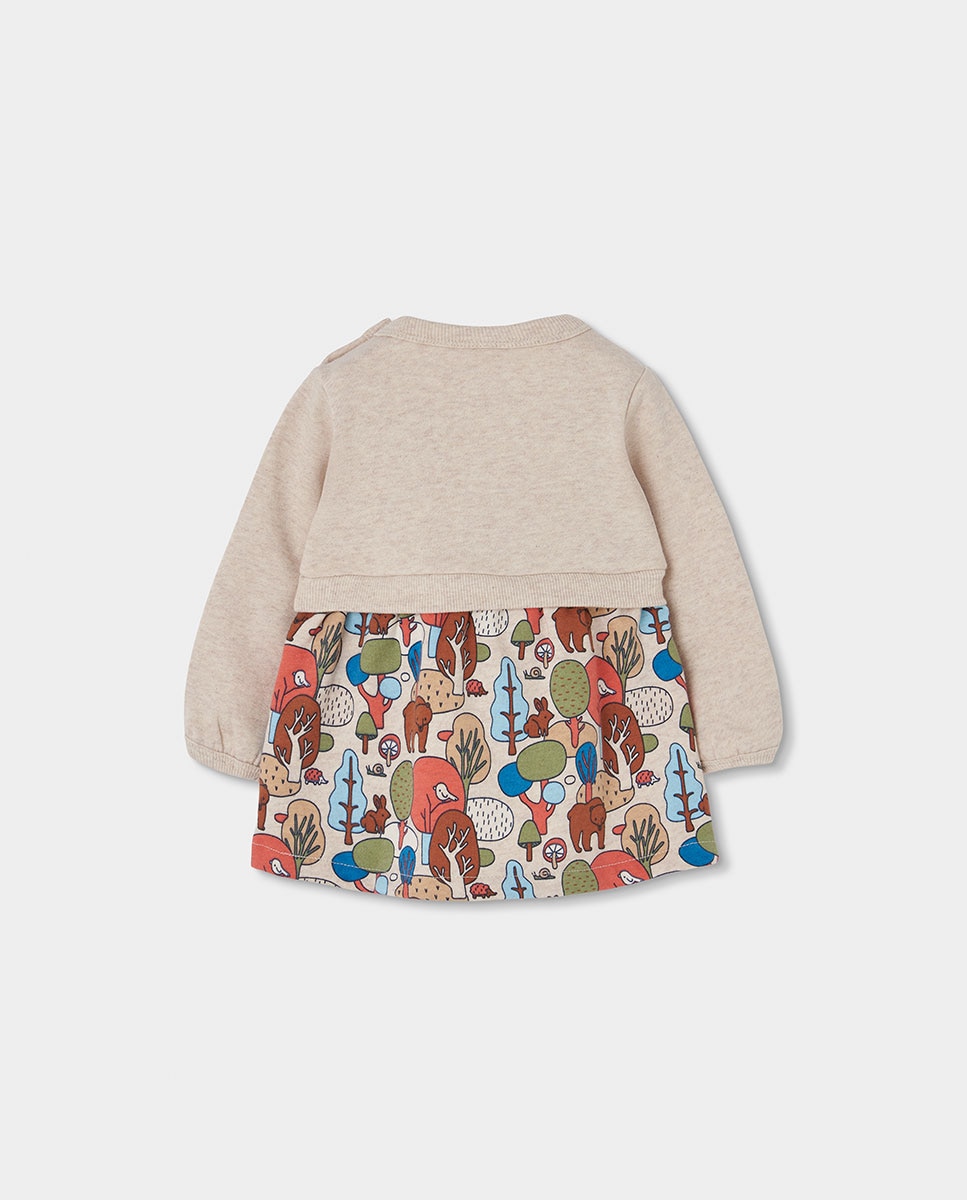 Conjunto para Bebé de Algodão com Manga Comprida e Gola Redonda Multicolor-2