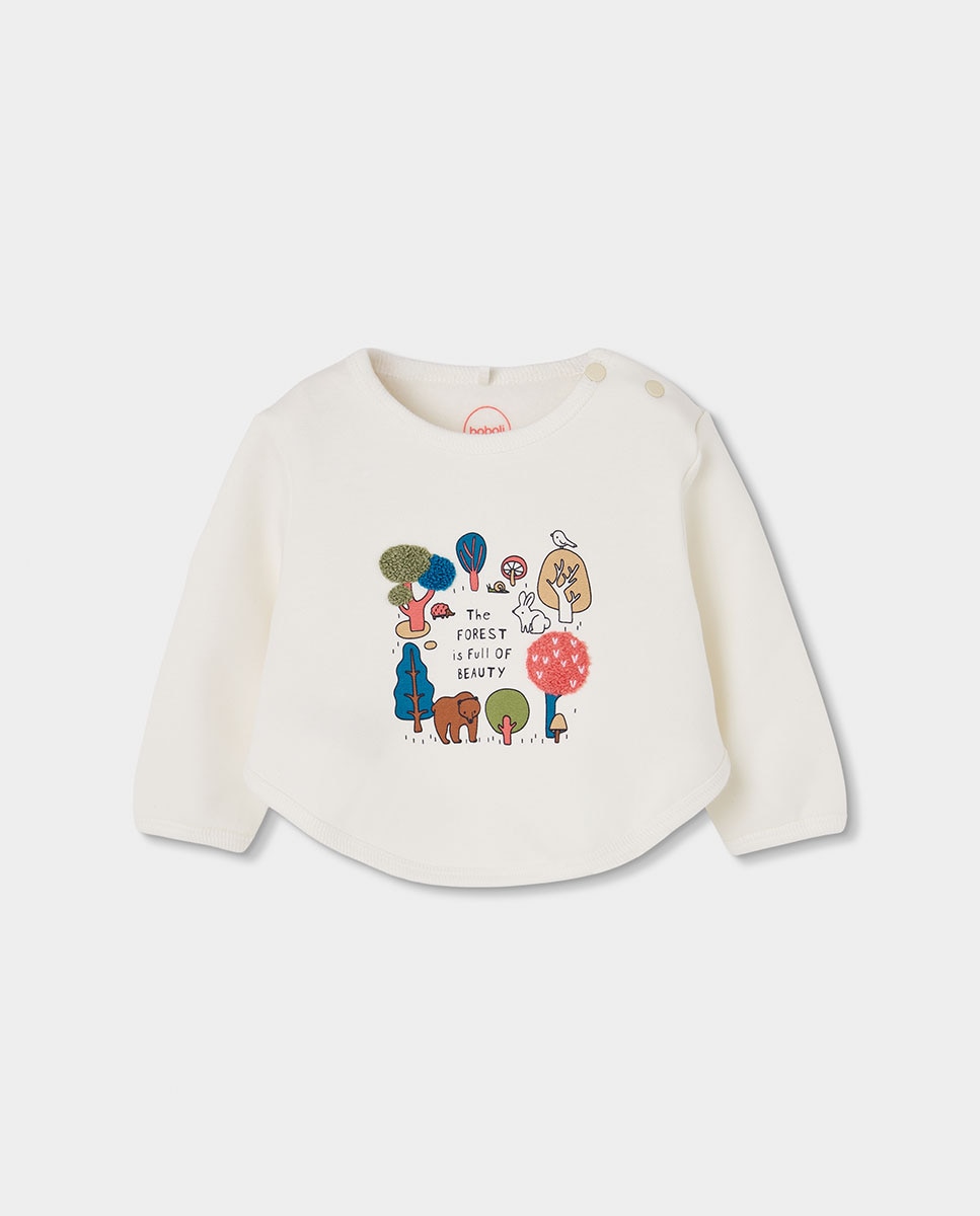 Conjunto de Malha para Bebé de Algodão de Manga Comprida Vermelho-3