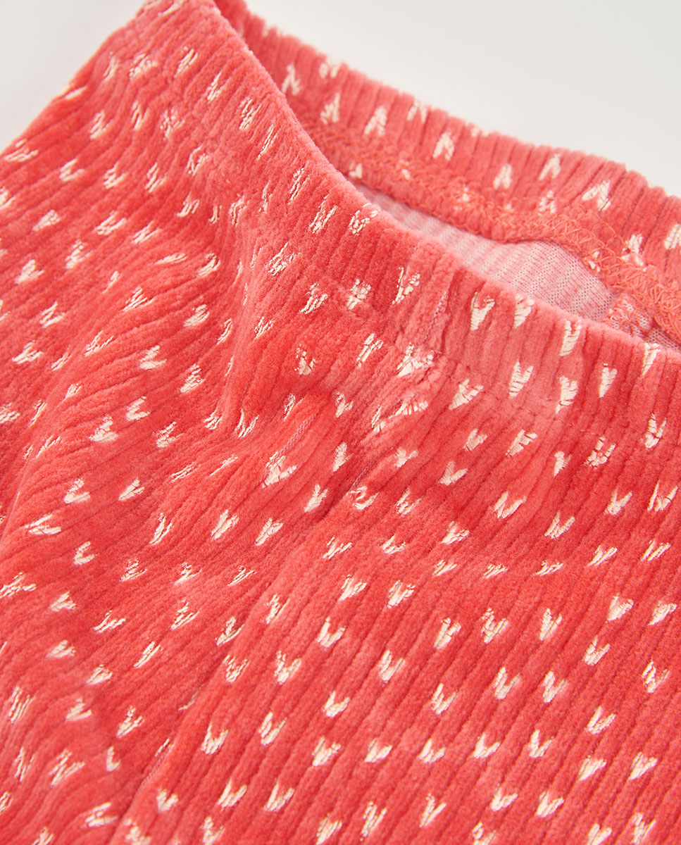 Conjunto de Malha para Bebé de Algodão de Manga Comprida Vermelho-8