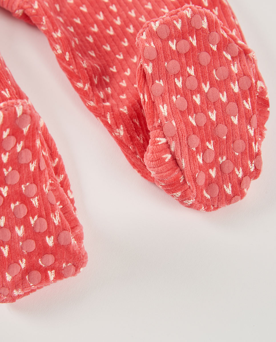 Conjunto de Tricotosa para Bebé de Manga Comprida com Gola Redonda Branco-4