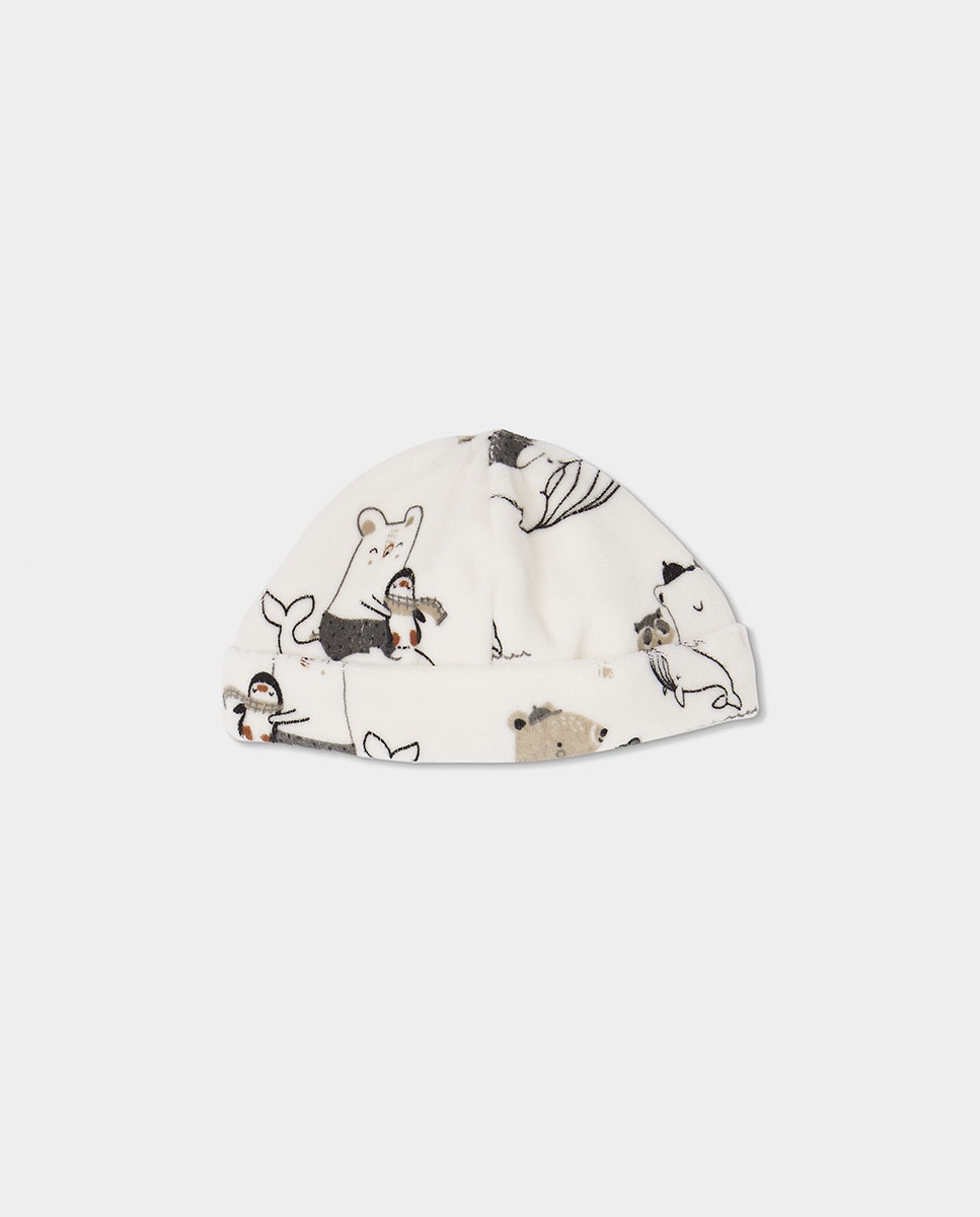 Babygrow para Bebé de Manga Comprida com Gola Redonda Branco / Carvalho-5