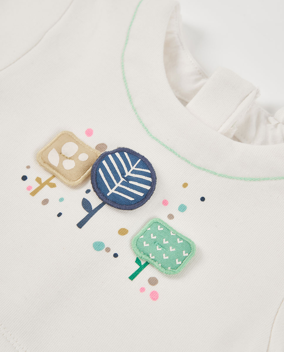 Conjunto de Malha para Bebé de Algodão de Manga Comprida Multicolor-7