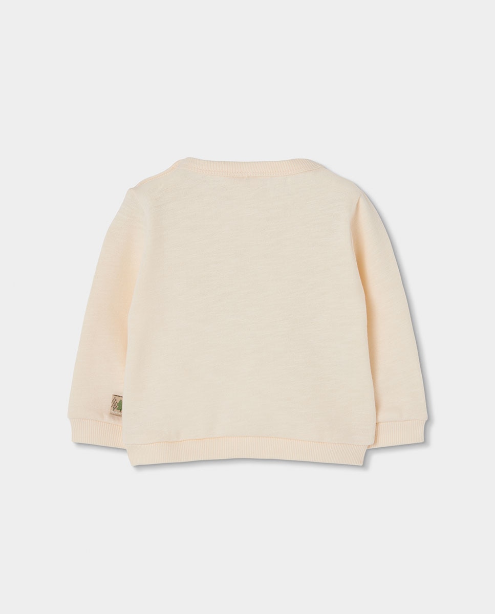 Sweatshirt de Felpa de Algodão para Bebé de Manga Comprida Multicolor-5