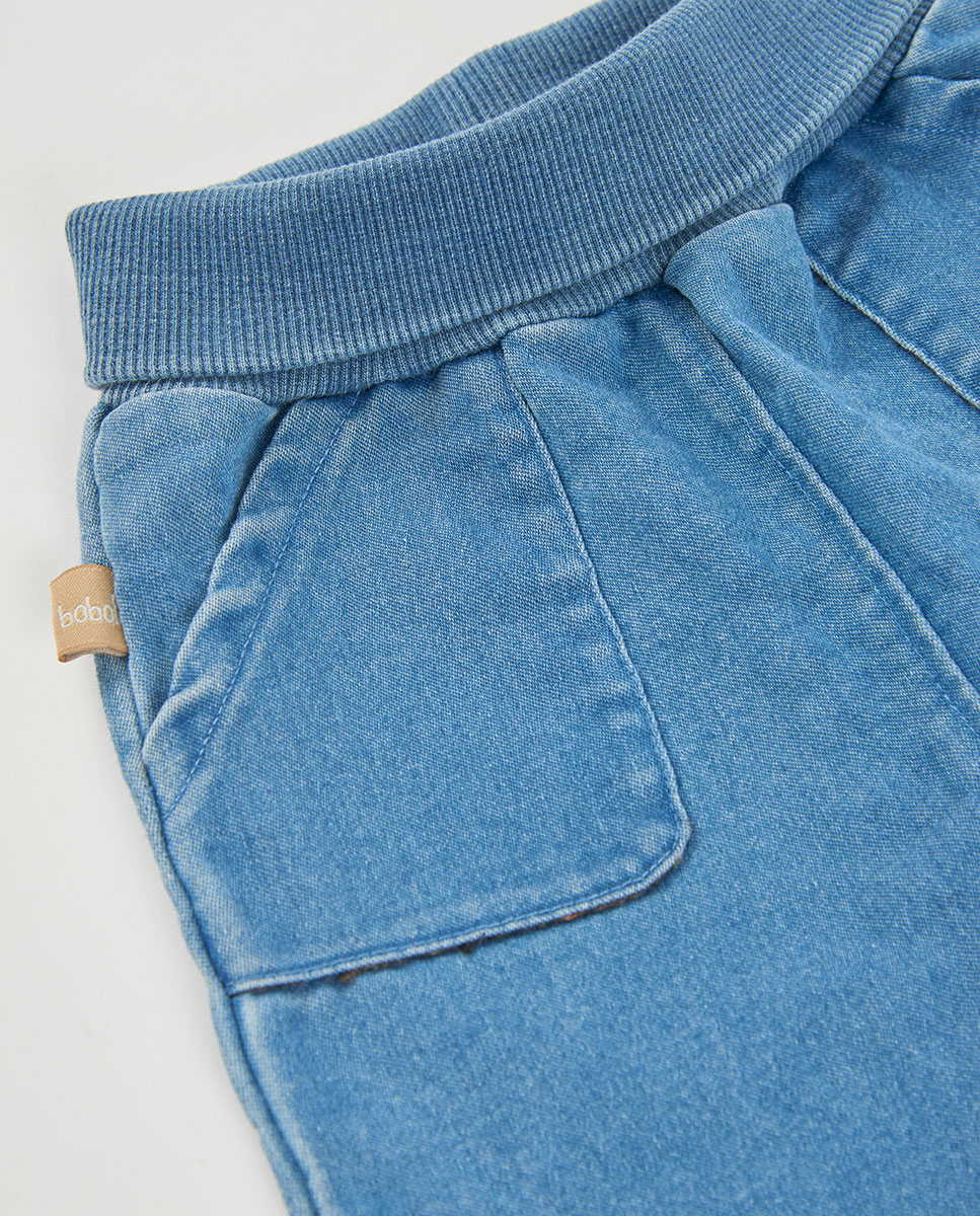 Conjunto de Algodão para Bebé com Gola Redonda Rosa / azul marinho-8