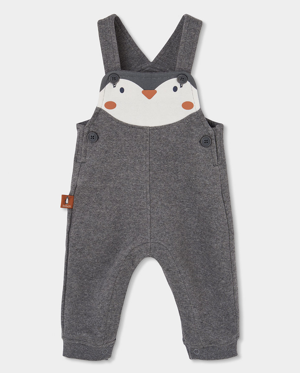 Conjunto de Malha para Bebé com Gola Semicisne Branco / Laranja-4
