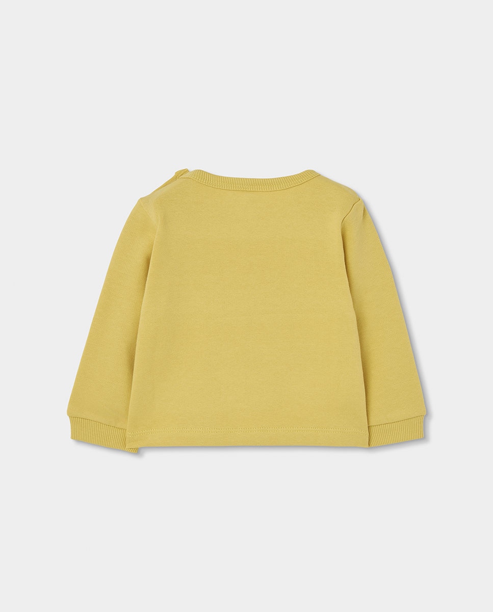Conjunto para Bebé de Manga Comprida com Gola Redonda Amarelo-5