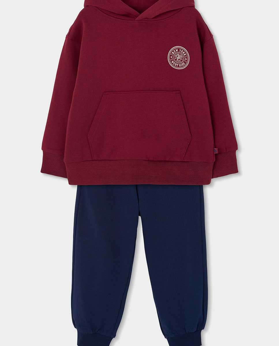 Imagem 0 de Conjunto de Sweatshirt e Calças Infantil de Algodão de Manga Comprida