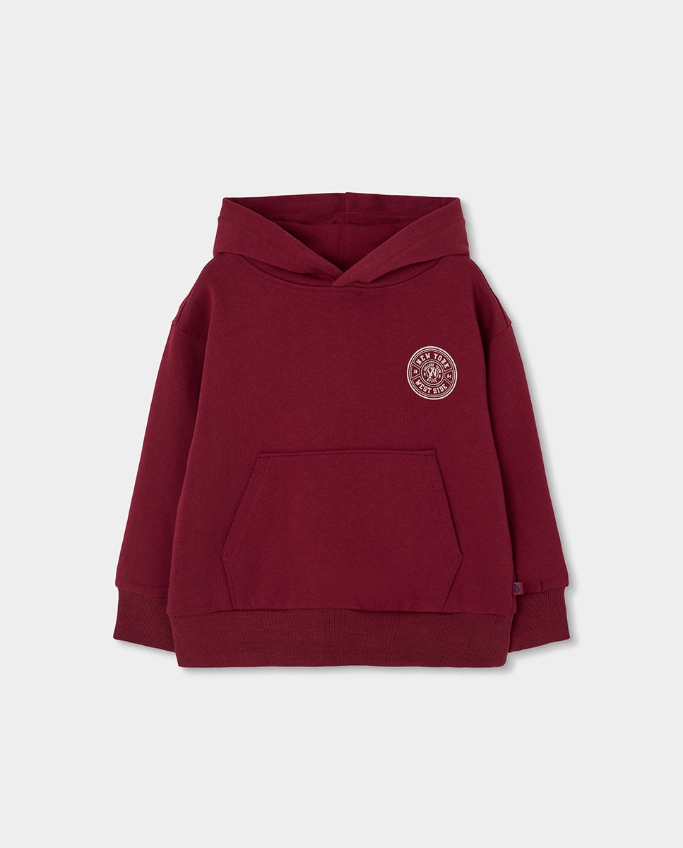 Conjunto de Sweatshirt e Calças Infantil de Algodão de Manga Comprida Azul-marinho-3