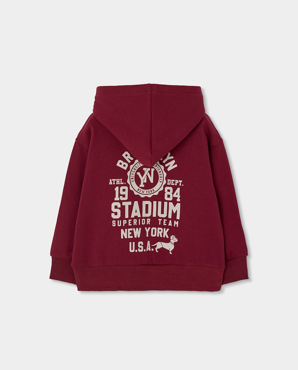 Conjunto de Sweatshirt e Calças Infantil de Algodão de Manga Comprida Azul-marinho-5