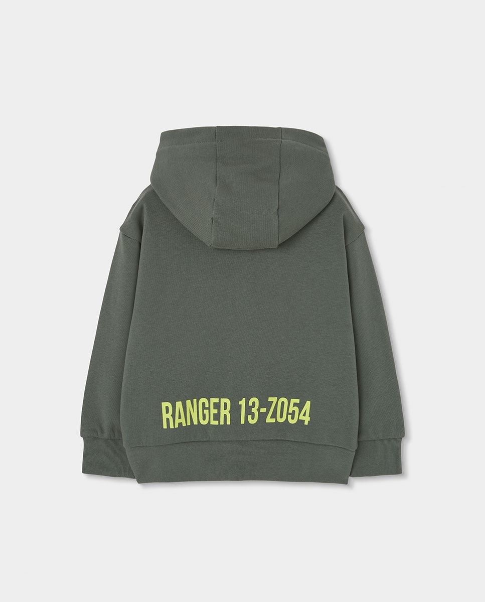Camisola de Malha Infantil de Manga Comprida com Gola Redonda Amarelo-flúor-2