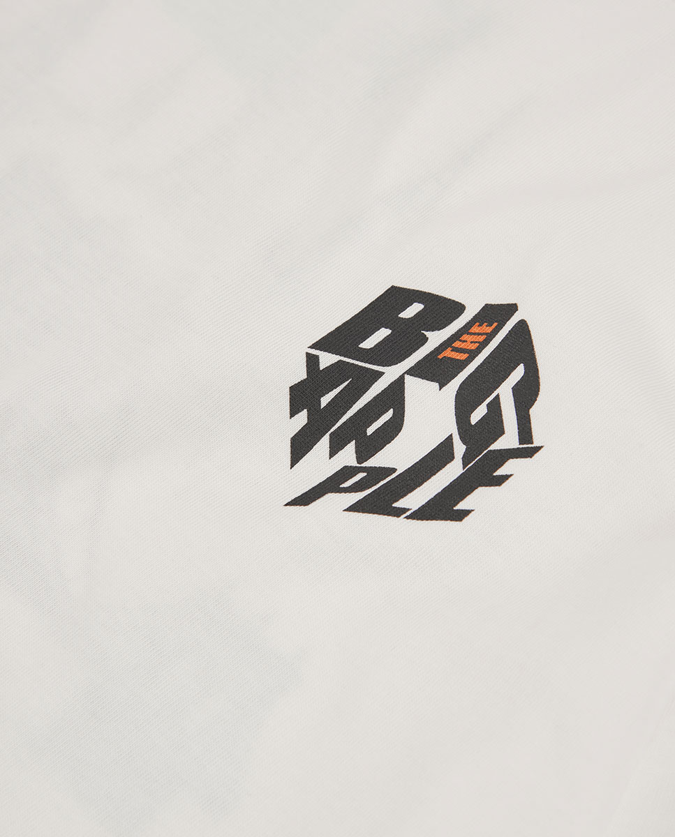 T-shirt Infantil de Algodão de Manga Comprida Preto-3