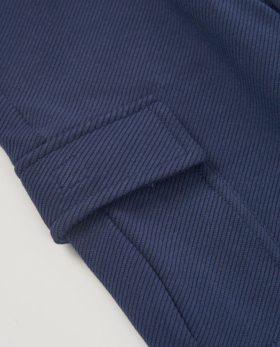 Camisola de Malha Infantil de Manga Comprida com Gola Polo Azul-marinho-4