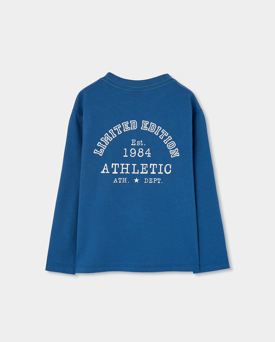 Camisa Infantil de Algodão de Manga Comprida Aos Quadrados Branco-2