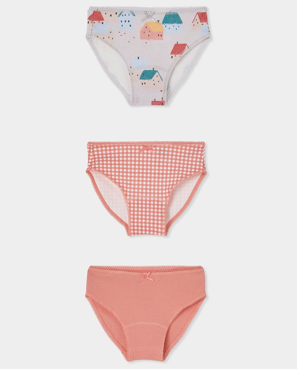 Imagem 0 de Pack de 3 Cuecas Infantil de Algodão Aos Quadrados