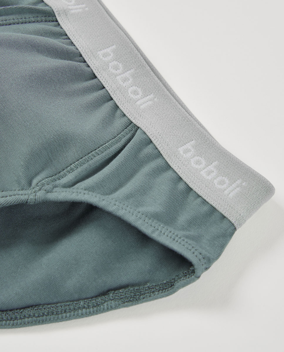 Pack de 3 Boxers Infantil Aos Quadrados Branco / Verde-10