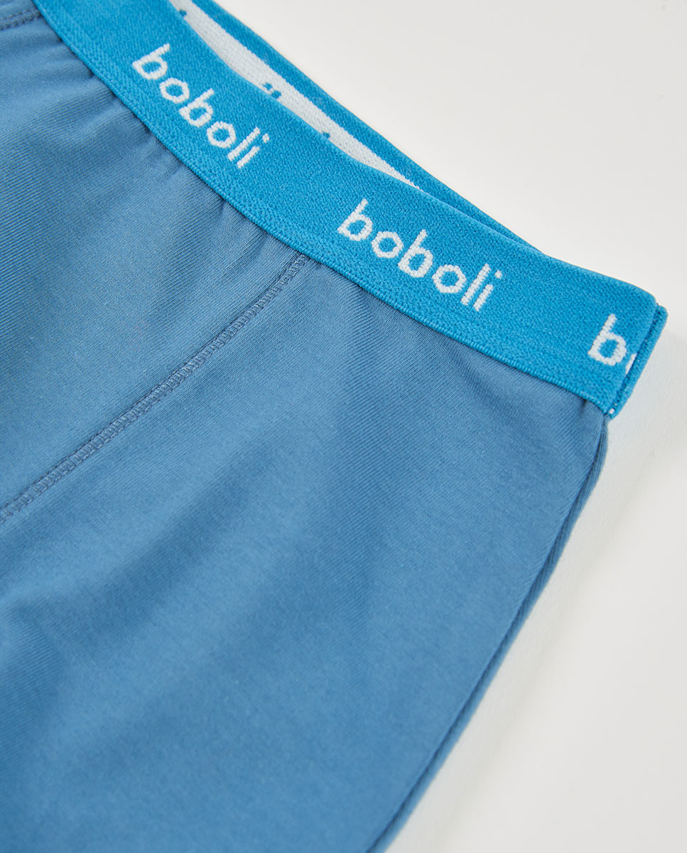 Pack de 3 Boxers Infantil de Algodão Boboli Azul / Branco-10