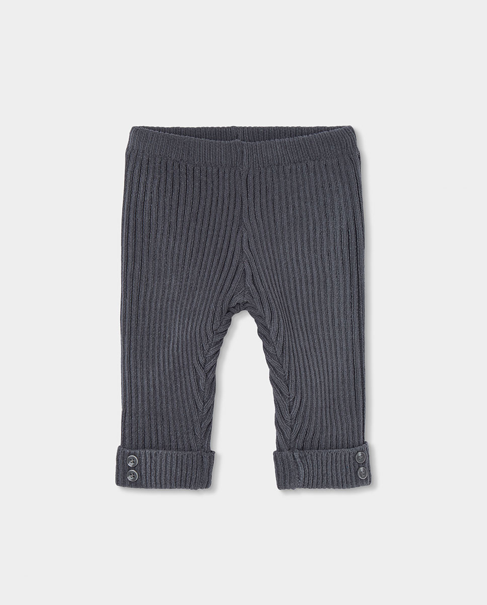 Babygrow para Bebé de Manga Comprida com Gola em V Antracite-4