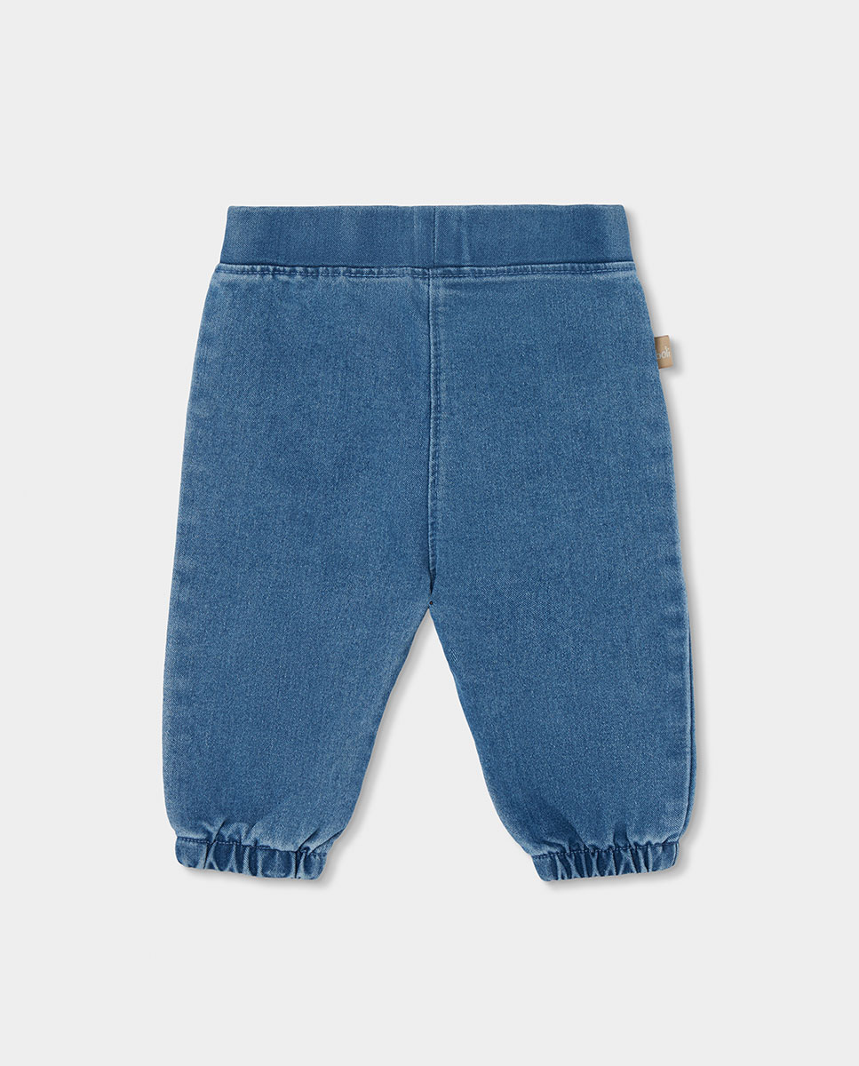 Conjunto para Bebé de Algodão com Manga Comprida e Gola Redonda Boboli Azul denim-6