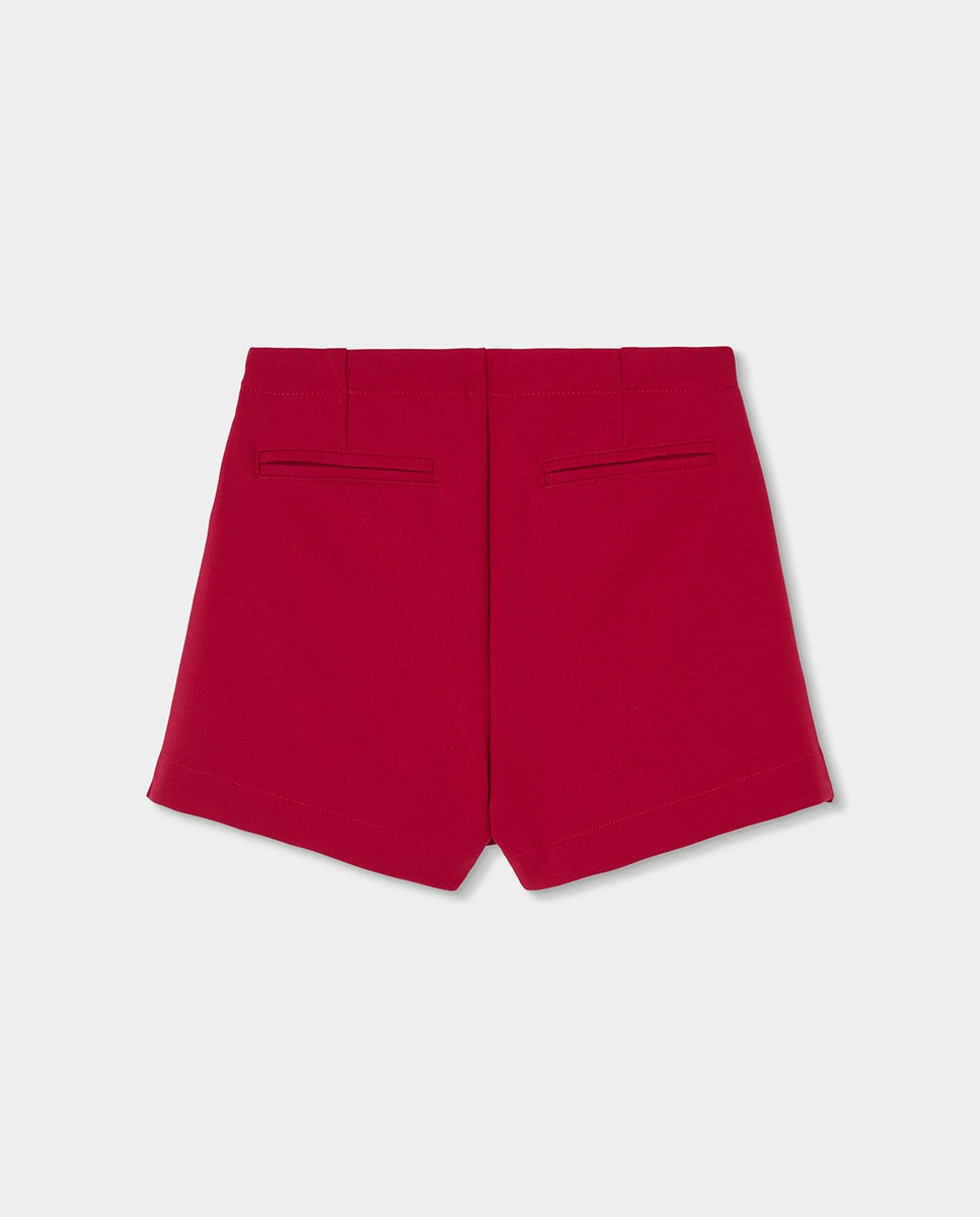 T-shirt de Manga Comprida Infantil com Estampado Às Riscas e Gola Redonda Vermelho-3